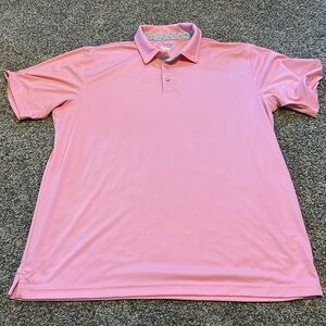 TGW Men’s Golf Polo. Pink XL